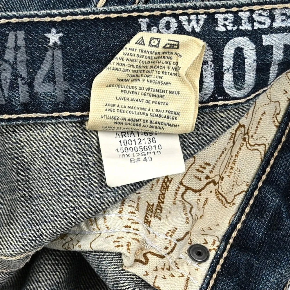 Ariat M4 Low Rise Boot Cut Jeans Mens 34x32 (38x32)  Medium Wash Denim 10012136